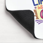 Katzenkunst ist besser mit Katze Mousepad (Ecke)