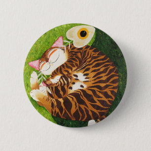 Katzenkunst - perfekte Harmonie Button