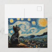 Katzenkunst Postkarte (Vorne/Hinten)