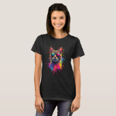 Katzenkunst T-Shirt (Vorne ganz)