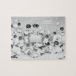 Katzenkunst von Louis Wain 1900 Puzzle