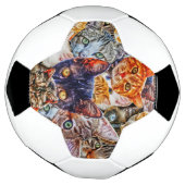Katzenkunstmuster Fußball (Gedreht)
