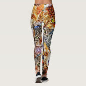 Katzenkunstmuster Leggings (Rückseite)