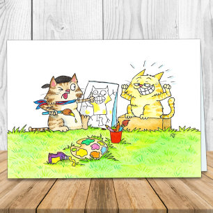 Katzenkunststudentengruß Karte