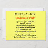 Katzenkürbis Einladung (Rückseite)