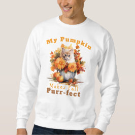 Katzenkürbis für den eigenen Herbst Sweatshirt