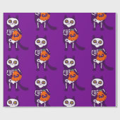 Katzenkürbis Geschenkpapier (Flach)