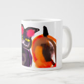 Katzenkürbis Jumbo-Tasse (Vorderseite Rechts)