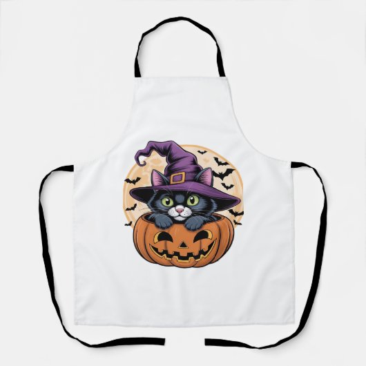 Katzenkürbis Katzenkuchen Oversifizierter T - Shir Schürze (Vorderseite)