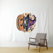 Katzenkürbis Katzenkuchen Oversifizierter T - Shir Wandteppich (Beispiel (Horizontal))