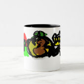 Katzenkürbis Zweifarbige Tasse (Mittel)