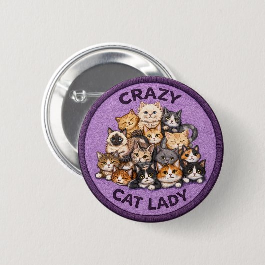 Katzenlady Button (Vorne & Hinten)