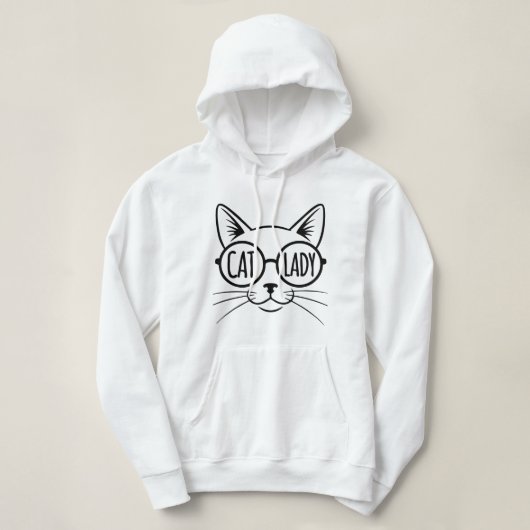 Katzenlady Hoodie (Design vorne)