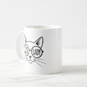 Katzenlady Kaffeetasse (Vorderseite Links)