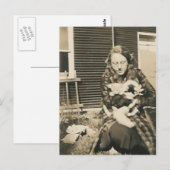 Katzenlady Postkarte (Vorne/Hinten)