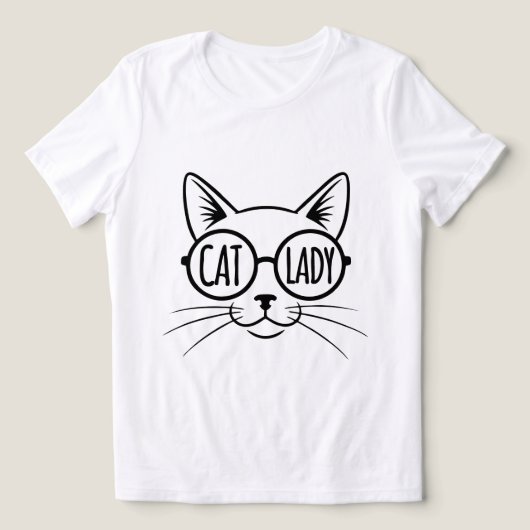 Katzenlady Tri-Blend Shirt (Design Vorderseite)