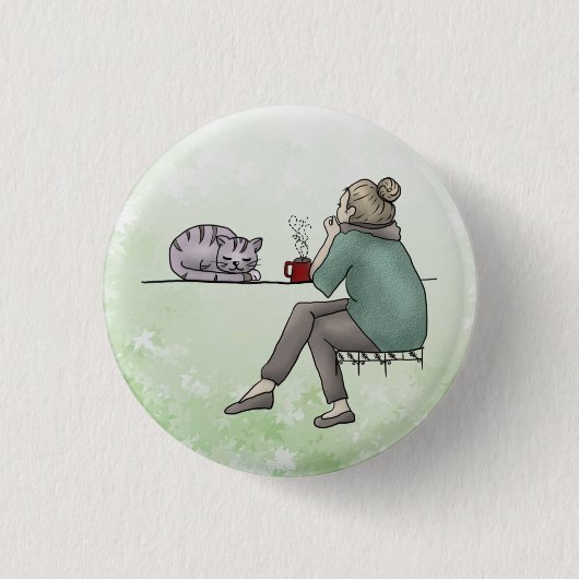 Katzenleben Button (Vorderseite)