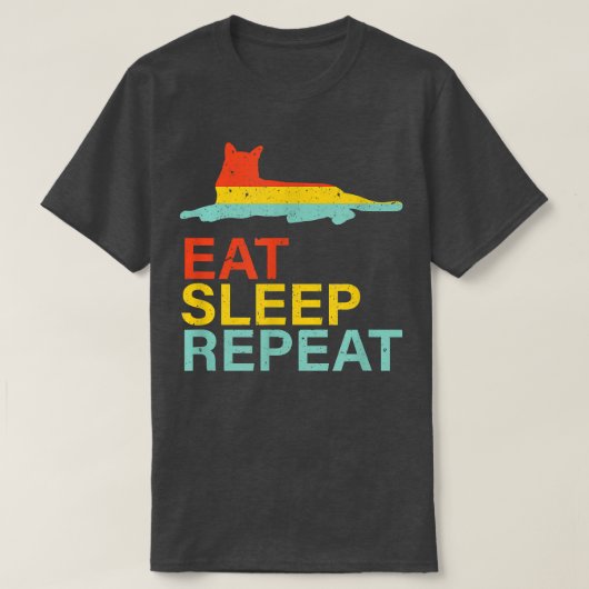 Katzenleben essen  T-Shirt (Design vorne)