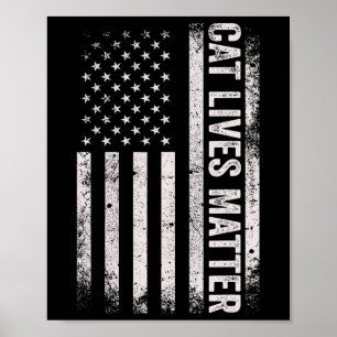 Katzenleben Problem Trump uns Wahl 2024 Katzen Ame Poster