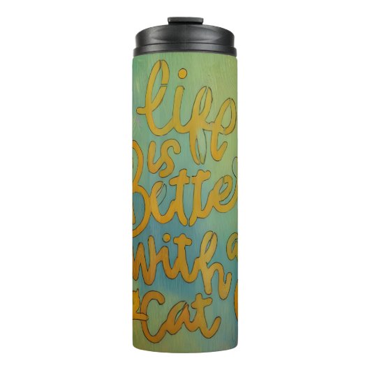 Katzenleben Thermosbecher (Vorderseite)