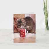Katzenleckerbäume getaucht in Weihnachten Tasse Ka (Vorderseite)