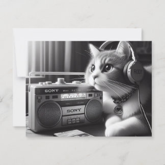 Katzenledermusik Postkarte
