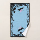 Katzenleuchter Badhandtuch Set (Handtuch)