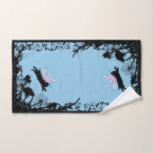 Katzenleuchter Badhandtuch Set (Handtuch)