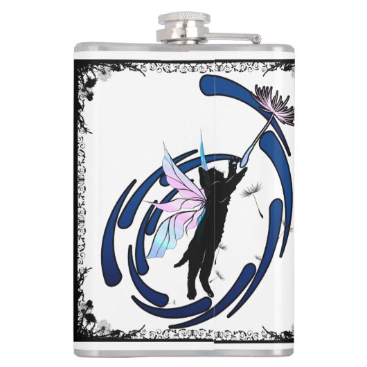 Katzenleuchter Flachmann (Rückseite)