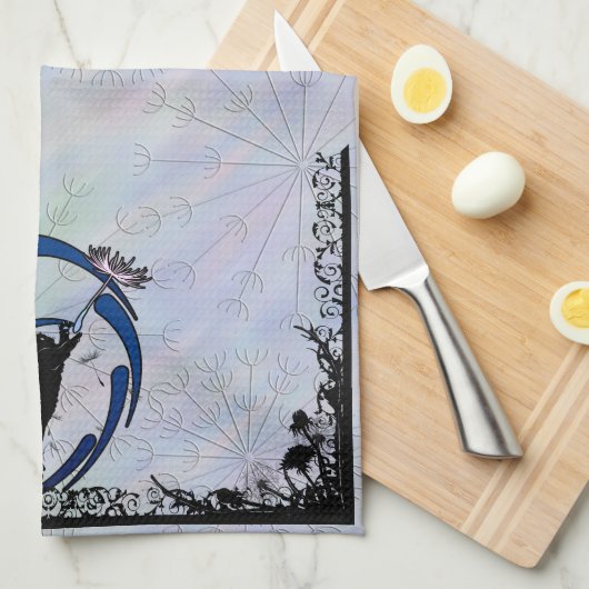 Katzenleuchter Geschirrtuch (Viertel Falte)