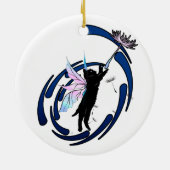 Katzenleuchter Keramik Ornament (Hinten)