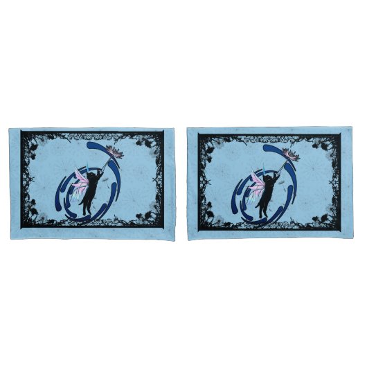 Katzenleuchter Kissenbezug (Vorderseite-Set)