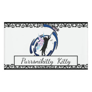 Katzenleuchter Namenschild