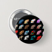 Katzenlickmuster Button (Vorne & Hinten)