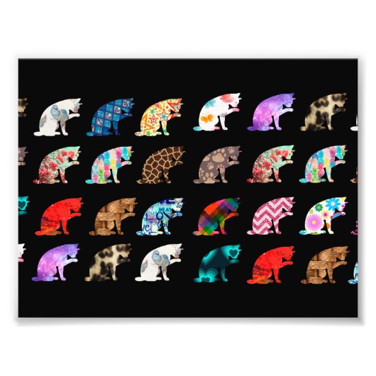 Katzenlickmuster Fotodruck (Vorne)