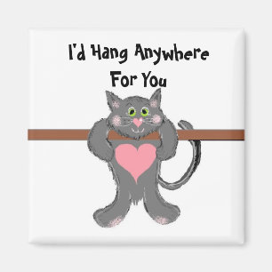 Katzenliebe Humor Magnet