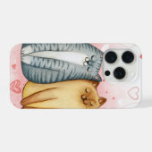 Katzenliebe iPhone Hülle (Rückseite (Horizontal))