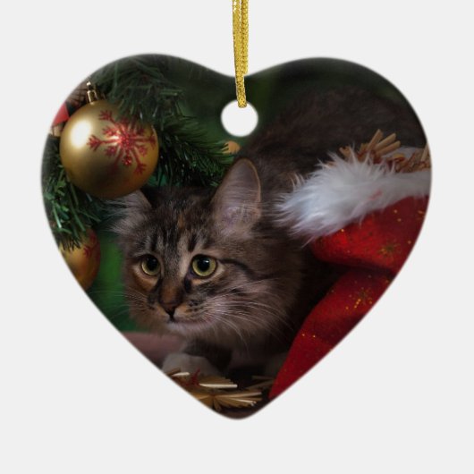 Katzenliebe Keramikornament (Vorne)