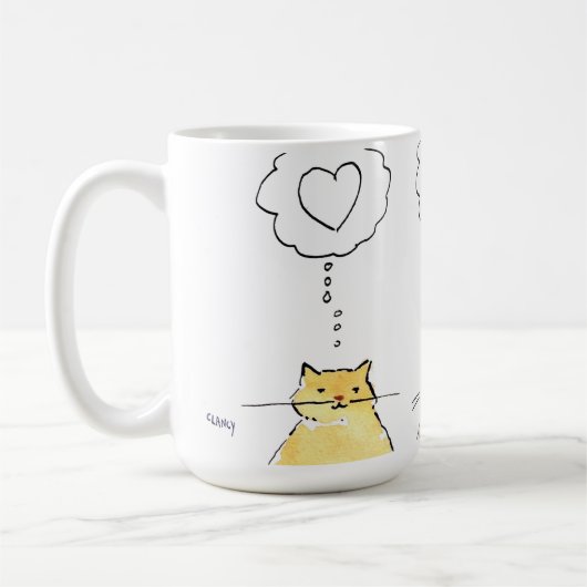 KatzenliebenLiebeMaus Kaffeetasse (Links)