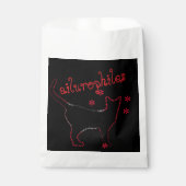 Katzenliebhaber ailurophiles Favor Bags Geschenktütchen (Vorderseite)