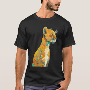 Katzenliebhaber Arty Afrikanische Wildtiere Süße A T-Shirt