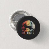 Katzenliebhaber-Button Button (Vorne & Hinten)