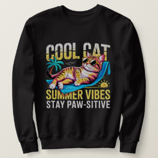Katzenliebhaber Coole Sommer-Vibes Lustiges Gesche Sweatshirt