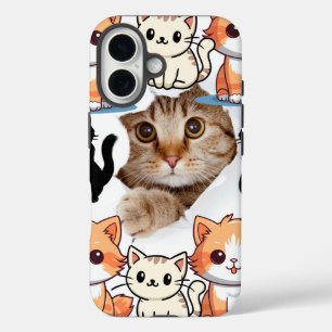Katzenliebhaber der Mousse iPhone 16 Hülle