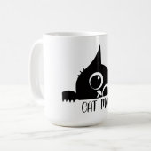 Katzenliebhaber Design Kaffeetasse (Vorderseite Links)