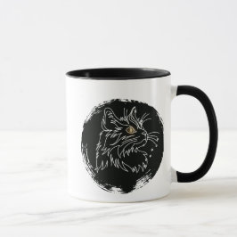 Katzenliebhaber-Design zum Ausschneiden Tasse