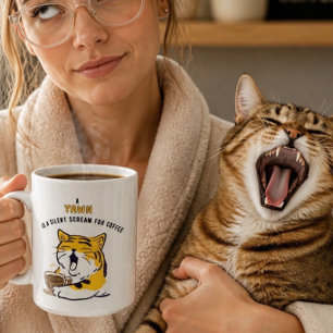 Katzenliebhaber-Funny-Coffee-Zitat-Tasse Kaffeetasse
