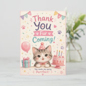 Katzenliebhaber Geburtstag Danke Karten (Stehend Vorderseite)