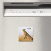 Katzenliebhaber Gepard Foto Magnet (In Situ (Geschirrspüler))