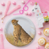 Katzenliebhaber Gepard Foto Pappteller (Party)